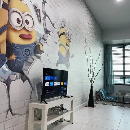 Mount Austin #Akademik Suite Banana Minion Studio 3-4Pax #Mspro Johor Bahru Exterior photo